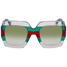 Add effortless Italian luxury to your Instagram style with the Gucci GG0178S Green Gradient Square Sunglasses. Featuring multicolored acetate frames and gradient green lenses with full UV protection, these popular sunglasses will elevate any outfit while keeping eyes safe from the sun's rays. Iconic Gucci branding details the arms, giving social media snaps that coveted high-fashion touch without breaking the bank. Gucci Square Frame Glass Sunglasses, Designer Clear Sunglasses With Polarized Lenses, Designer Green Sunglasses With Gradient Lenses, Designer Sunglasses With Gradient Lenses For Beach, Designer Sunglasses With Gradient Lenses For The Beach, Gucci Clear Glass Sunglasses, Gucci Glass Sunglasses For The Beach, Gucci Square Frame Sunglasses For Summer, Gucci Glass Sunglasses For Beach