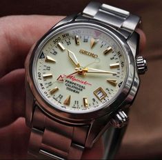 Seiko Alpinist Gmt, Jdm Watches, Citizen Watches For Men, Seiko Gmt, Hand Moves, Dress Watches For Men, Seiko Alpinist, Gmt Watch