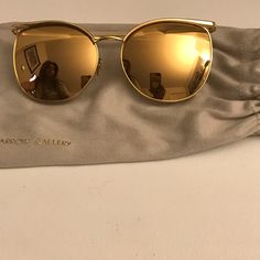 Brand New, Never Worn Linda Farrow Sunglasses Sold At Full Price For $1,105 Yellow Gold This Was Purchased At A Sample Sale- I Do Not Have A Linda Farrow Case But Will Ship In A Generic Sunglass Case. Comes With Linda Farrow Dustbag. Classic Gold Cat Eye Sunglasses For Formal Occasions, Classic Gold Cat Eye Sunglasses For Evening, Modern Gold Cat Eye Sunglasses For Formal Occasions, Gold Cat Eye Sunglasses With Mirrored Lenses For Party, Designer Gold Sunglasses For Formal Occasions, Elegant Gold Sunglasses For Evening, Elegant Gold Cat Eye Sunglasses For Evening, Elegant Gold Sunglasses For Formal Occasions, Gold Polarized Cat Eye Sunglasses For Formal Occasions