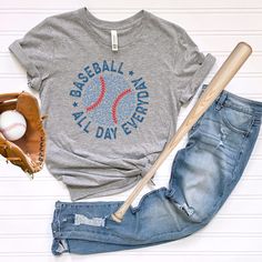 Baseball Shirt, Baseball All Day T-Shirt, Baseball Mom Shirt, Baseball Heart Shirt, Baseball Sublimation Shirt, Sports Mom Shirt This classic unisex jersey short sleeve tee fits like a well-loved favorite. Soft cotton and quality print make users fall in love with it over and over again. These t-shirts have-ribbed knit collars to bolster shaping. The shoulders are tapered for a better fit over time. Dual side seams hold the garment's shape for longer.  .: Made with 100% Airlume combed and ring-spun cotton, a lightweight fabric (4.2 oz/yd² (142 g/m that is easy to layer, breathable. Perfect for active and leisure wear.  .: The retail fit that is perfect for casual and semi-formal settings. The crew neckline adds a classic, neat style that's perfect for accessorizing. .: Bella+Canvas manufac Athletic Heather T-shirt With Letter Print For Sports, Sporty Athletic Heather T-shirt With Text Print, Cotton Moisture-wicking T-shirt For Baseball Season, Pre-shrunk Athletic Heather T-shirt For Sports, Athletic Heather Graphic Tee For Sports Events, Athletic Heather Tops For Sports Fans, Athletic Heather Sporty T-shirt With Text Print, Sporty Tri-blend T-shirt For Sports Events, Casual T-shirt For Sports Events In Athletic Heather