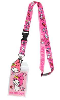 PRICES MAY VARY. OFFICIALLY LICENSED MY MELODY LANYARD: These lanyards are designed by Bioworld Merchandising, one of the leading pop culture merchandise distributors around SUPERIOR QUALITY AND MATERIALS: These specific lanyards are done in a regular style that is perfect for attaching keys or using the plastic ID badge for conventions and other events. At (approx.) 17.5" length (not including the clear ID) and .75" width, the fabric is built to endure the tortures of everyday work and other us Hello Kitty School, Character Head, Hello Kitty Keychain, Birthday Freebies, Helix Piercings, Id Lanyard, School Id, Sanrio My Melody, School Supply Labels