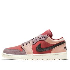 The Air Jordan 1 Low 'Canyon Rust' is a timeless classic, designed for everyday casual activities. Drawing inspiration from the original 1985 silhouette, this sneaker features a sleek and simple design with a modern twist. The rubber sole provides comfort and durability, while the pink, black and purple smoke colorway adds a unique touch. This sneaker is perfect for any casual occasion, and is sure to make a statement. (AJ1/SNKR/Retro/Low Top/Women's/Basketball/Breathable) Wmns Air Jordan 1, Women's Basketball, Black And Purple, Air Jordan 1 Low, Jordan 1 Low, Womens Basketball, Air Jordan 1, Timeless Classic, Jordan 1