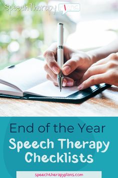 At the end of the school year do you find yourself scrambling for group therapy activities, trying to finish your data collection and finalize all of your IEP paperwork? If that is you, check out my end of the year, speech therapy checklists! This list of a few tasks will give you guidance for a couple of weekly activities to take you through the end of the school year without stress! | Speech Therapy Plans | End Of Year | Speech Therapy | SLP | Therapy Ideas