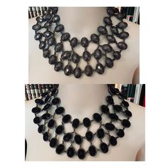 Amrita Singh's Hamptons Star Bib Necklace, Reversible With Gunmetal On One Side And A Sparkling Black On The Other. 18” Plus 4” Extender. Toggle Closure. Tons Of Shine! Based In New York City, Amrita Singh Infuses Fashion-Forward Pieces With The Most Beautiful Traditions Of Indian Jewelry. This Necklace Has Been Seen On Stars Of The Real Housewives And Modern Family. Luxury Faceted Jewelry For Parties, Black Costume Jewelry With Jewels, Gunmetal Metal Necklace For Formal Occasions, Party Jewelry With Adjustable Chain In Gunmetal, Black Sterling Silver Jewelry, Adjustable Luxury Necklaces For Party, Party Jewelry With Adjustable Gunmetal Chain, Black Jewel Necklace For Party, Black Jeweled Necklace For Evening