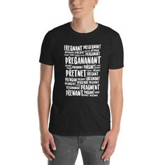 Pregananant Short-Sleeve Unisex T-Shirt Funny Products, Laser Tag, Halloween Tshirt, Bike Shirts, Camping Outfits, Retro Mode, 15 Aug, Unisex Gifts, Soft Tops