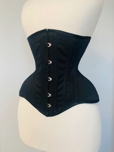 18 Black Coutil Tightlacing Waist Training Corset Shapewear - Etsy.de Poison Ivy Kostüm, Custom Corsets, Corset Shapewear, Modesty Panel, Lace Tights, Waist Training Corset, Waist Training, Silk Brocade, Bustier Top