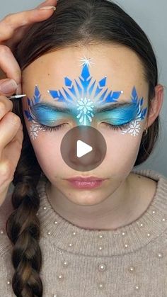 Ice Princess Makeup For Kids, Face Paint Princess, Face Painting Princess, Girl Face Paint