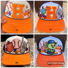 baseball theme Decorated  trucker hat. Each design is individually pressed on the hat. **WARNINGS** *Keep away from children and pets. The Freshiry is NOT RESPONSIBLE for any damages or injuries due to misuse. SOCIALS: Add our shop to your favorites!  Follow us on our FB, Instagram and TikTok pages @the_freshiry for updates on new products! POLICIES: All products are FINAL sale, but should you have an issue, please contact us within 2 days of delivery of your order and I will do my best to resol Cheap Collegiate Trucker Hat For Sports, Fun Baseball Cap For Baseball Season, Fun Snapback Baseball Cap For Sports Events, Fun Cap For Game Day, Playful Snapback Baseball Cap For Sports, Fun Snapback Baseball Cap For Sports, Sports Fan Trucker Hat Baseball Cap, Sports Fan Fitted Hat For Baseball Season, Baseball Season Trucker Snapback Hat For Fans