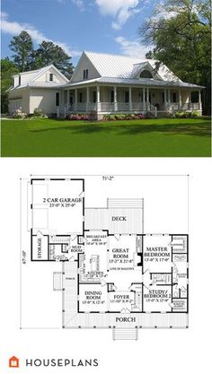 two story house plans with porches and wrappers on the front, side and back