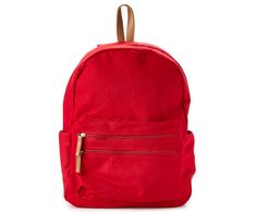 Take your items, supplies and more with you using this classic backpack. It features a red canvas design complete with multiple zip and non-zip pockets to store all the essentials. It's a must-have while on a trip or on the go. Canvas Backpack, Classic Backpack, Canvas Designs, Zip Pockets, Backpacks, Red, Canvas, Design