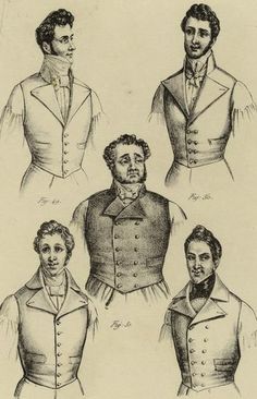 image Men In Vests, 1899 Mens Fashion, 1860 Mens Fashion Plate, Historical Menswear, Zack Pinsent, 1880s Menswear, 1840s Menswear, 1830s Waistcoat, Victorian Mens Fashion