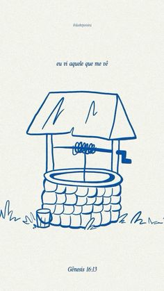 a blue drawing of a house on top of a pile of rocks with the words, no is enough