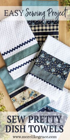 the easy sewing project sew pretty dish towels