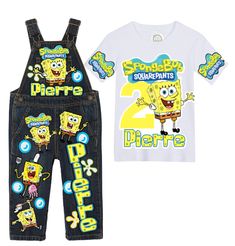 How adorable are these Spongebob Inspired Overalls?! Perfect for your little ones birthday, photoshoot, or special event! You can choose which items you would like from the drop down menu!Checkout our Other Boy items in our shop under the For the Boys section! WE DO NOT EXCEED PAST SIZE 6 *SHOES ARE NOT INCLUDED*If you are unsure of sizing please scroll to the last photos for our size charts, or visit our size charts here--> https://pinktoesnhairbows.com/pages/size-chartAll sales are FINAL, Ship Spongebob Birthday Outfit, Spongebob Birthday Shirt, Spongebob Outfit, Spongebob Shirt, Overalls Boys, Tutu Dress Costumes, Streetwear Ideas, Clothes Hacks, Diy Clothes Hacks