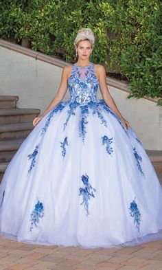 High neck a-line quinceanera ball gown with bow back and lace embroidery. Ballgown Skirt, Quince Dress, Fashion Fantasy, Short Dress Styles, Body Measurement, Ball Gown Skirt, Long Romper, Prom Girl, Quince Dresses