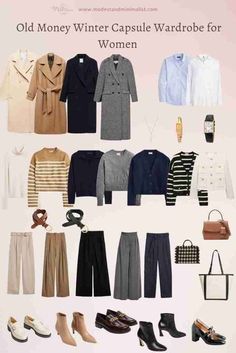 Old Money Outfits For Winter Woman, Capsule Wardrobe For Working Women, Classy Winter Capsule Wardrobe, Old Money Winter Women, Old Money Coats Women, Fashion Outfits Old Money, Winter Outfit Ideas Dress To Impress, Old Money Outfits For Winter, Classy Old Money Outfits Winter