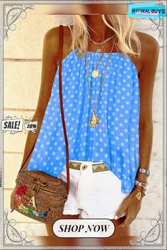 Women's Camisole Tank Top Vest Red Blue Green Polka Dot Print Sleeveless Daily Weekend Streetwear Casual Round Neck Regular S Sleeveless Polka Dot Tops For Vacation, Casual Polka Dot Tank Top, Sleeveless Polka Dot Top For Beach, Blue Sleeveless Camisole For Summer, Casual Blue Camisole For Beach, Casual Light Blue Tank Top With Spaghetti Straps, Casual Light Blue Spaghetti Strap Tank Top, Light Blue Sleeveless Camisole, Blue Summer Tank Top