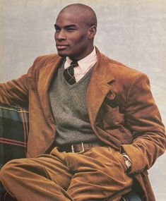 Office Objects, Motif Soutache, Tyson Beckford, Pietro Boselli, Fashion Models Men, Ralph Lauren Style, Sharp Dressed Man, Black Man