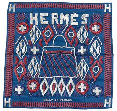 Hermes Silk Scarf Carre 90  "KELLY EN PERLES" Blue Silk Scarf Brand : HERMES Item : Scarf Size : 65cm * 65cm Material : 100% Silk Condition Score: B+ -- Buying Guide -- If you are buying a gift or an item in very good condition, we recommend that you choose at least B+ condition or higher. B condition is for daily use, C-D condition is too bad for daily use. (For the same type of item, the higher the price, the better the condition.) [Condition Rate] S or N - New or MINT Excellent condition no n Vintage Hermes Scarf, Blue Silk Scarf, Art Scarves, Silk Accessories, Vintage Hermes, Hermes Scarf, Silk Shawl, Silk Twill, Hermes Bag