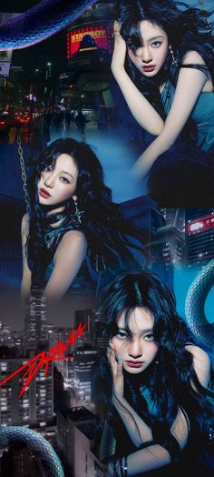 the poster shows two women with long black hair