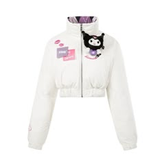 13DE MARZO Kuromi Bear Inside Out Down Jacket African Violet Size Chart ( in CM ) Chest Shoulder Length S 114 47.5 48 M 118 48.9 50 L 122 51 52 Lining composition: 100% PolyesterLining material composition: 100% PolyesterFilling: White Duck Down (down content 85%) Fleece content: S/144g; M/152g; L/160g Kitty Clothes, Hello Kitty Clothes, Simple Sweaters, Casual Day Outfits, African Violets, Fancy Outfits, Fashion Lookbook, Really Cute Outfits, Stage Outfits