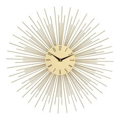 a clock that is on the wall with an arrow pointing to it's side