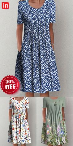 Casual Dress Midi, Vestidos Casual, Cheap Dresses Casual, Midi Dress Blue, Knitting Patterns Free Cardigans, Hoco Hair, Mini Quilts, Easy Quilts, Dress Midi