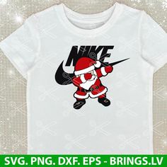 a t - shirt with the image of santa on it