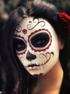 Halloween Makeup For Kids, Sugar Skull Face