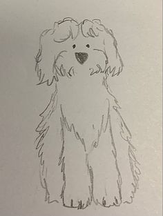 a drawing of a dog with glasses on it's face