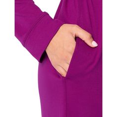 This super soft Fruit of the Loom Women's Breathable Pajama Robe will have you ready to relax and unwind in total comfort. Made of a soft, lightweight rayon blend fabric, this robe will have you drifting off into a tranquil slumber. It's relaxed fit and added stretch will keep you comfortable whether you are heading to bed or enjoying a restful day at home. Pairs perfectly with your favorite Fruit of the Loom breathable pajama set! Stay comfortable and cool through the night and well through the Long Sleeve Sleepwear With Elastic Waistband For Relaxation, Long Sleeve Sleepwear With Elastic Waistband For Lounging, Soft Long Sleeve Sleepwear, Stretch Purple Sleepwear For Loungewear, Purple Long Sleeve Sleepwear For Loungewear, Purple Stretch Sleepwear, Purple Relaxed Fit Long Sleeve Sleepwear, Stretch Purple Sleepwear For Lounging, Relax And Unwind