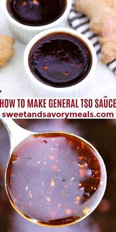 how to make general tso sauce for sweet and savory treats or desserts