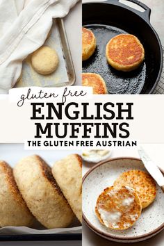 the gluten free english muffins recipe is shown