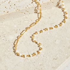 Have the best of both worlds with this stunning pearl & chain necklace. The perfect accessory to wear when you can't decide between crystals and pearls. Easy, effortless, and always chic. 18K gold plated, copper Freshwater pearl Length: 15.7in (+ 2.4in adjustable) Hypoallergenic, lead & nickel free If you aren't in LOVE with your purchase, please let us know within 30 days of receiving your item, and you'll receive a stress-free refund. Gold Link Chain Necklace With Pearls, Gold-tone Pearl Necklace With Pearl Chain, Gold-tone Pearl Chain Necklace, Gold Pearl Chain Link Necklace, Delicate Gold Plated Clavicle Chain Necklace, Delicate Gold Plated Collar Length Chain Necklace, Chic Pearl Chain Necklace With Delicate Design, Gold Metal Necklace With Pearl Charm, Gold Long Pearl Chain Necklace