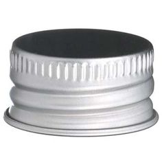 an aluminum cap is shown on a white background for use as a lid or container