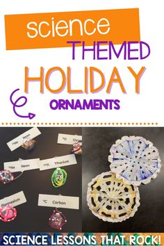 science themed holiday and ornaments for kids