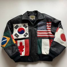 Patch Jacket Ideas, Leather Jacket Design, Vintage Jackets Retro, American Jacket, Got Art, Baseball Jacket Outfit, Converse Jacket, Vintage Racing Jacket, Leather Jacket Fashion