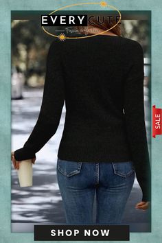 Black Plain V-neck Sweater Trendy Black V-neck Sweater For Fall, Black Casual V-neck Sweater For Work, Casual Black V-neck Sweater For Work, Black Long Sleeve V-neck Sweater For Work, Elegant Black V-neck Sweater For Fall, Chic Black Fitted V-neck Sweater, Black Long Sleeve V-neck Sweater Trendy, Chic Black Long Sleeve V-neck Sweater, Black V-neck Outerwear For Fall