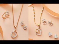 Simple Diamond Pendant Sets for Work Latest Designs - YouTube Latest Pendant Designs Gold, Simple Diamond Pendants Designs, Chain Pendant Designs Gold, Latest Diamond Pendant Sets, Chain With Pendant Gold, Simple Diamond Pendant, Annoushka Jewellery, Pendant Set Designs