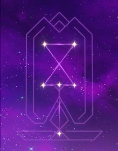 the star sign is in front of a purple background