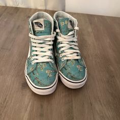 Excellent Preowned Condtion Open To Offers Mens 5.5 Womens 7 Almond Blossoms, Rare Vans, Blue Vans, Van Gogh Museum, Vans Blue, Hi Top, Women's Vans, Mens Vans, Womens Vans