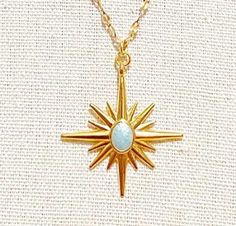 This beautiful turquoise star charm hangs on a 16 inch dainty gold plated chain and is adjustable with a 3 inch extender and a lobster claw clasp. It also comes in a cute gift box. Gold Starburst Necklace For Gift, Starburst Necklace, Cute Gift Boxes, Memphis Tn, Cute Gift, Star Charms, Gold Plated Chains, Star Necklace, Lobster Claw