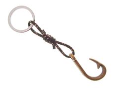 an umbrella shaped keychain with a rope attached to it