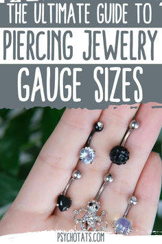 piercing jewelry gauge sizes Gauges Size Chart, Gauge Sizes, Small Gauges, Ear Tunnels, Facial Piercings, Snake Bites, Eyebrow Piercing