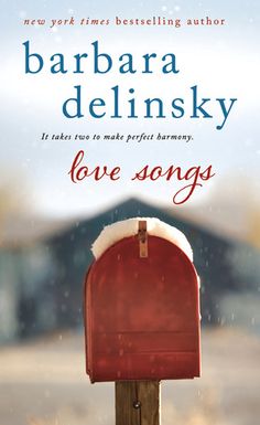 the cover of love songs by barbara delinsky, featuring a red mailbox