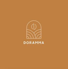 the logo for dorama, an italian restaurant that has been designed to look like it is