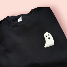 The Ghost Puff Print sweatshirt or hoodie is the perfect clothing to wear this Halloween season  Not only is it stylish and comfortable, but it also comes with a cool puff design that will make you stand out from the crowd!     SIZING    * UNISEX sizing  * Please check the size chart in the listing photos for measurements. Size down for a tighter fit Normal size for loose comfy fit Size up for oversized.     HOW TO ORDER    2. Select your style, size and color from the drop down menus 3. Choose Novelty Long Sleeve Sweatshirt, Spooky Winter Sweatshirt For Streetwear, Spooky Long Sleeve Sweatshirt For Winter, Spooky Cotton Sweatshirt For Winter, Halloween Fleece Sweatshirt With Crew Neck, Halloween Fleece Sweatshirt With Long Sleeves, Halloween Fleece Long Sleeve Sweatshirt, Halloween Long Sleeve Fleece Sweatshirt, Halloween Fleece Crew Neck Sweatshirt