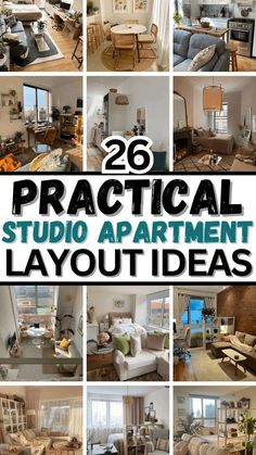 20 practical studio apartment layout ideas