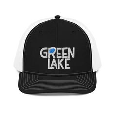 FREE SHIPPING! Spicer's Green Lake Minnesota - on a comfy hat! This Richardson 112 has a classic structured fit, adjustable plastic snapback, and a curved visor that matches its underbill. 60% cotton, 40% polyester 100% polyester mesh back Structured, mid-profile, six-panel cap Pre-curved contrast stitched visor Underbill matches visor color Adjustable plastic snapback Breathable Trucker Cap, Adjustable Trucker Hat For Baseball Season With Curved Visor, Curved Brim Trucker Hat For Spring Sports, Spring Sports Trucker Hat With Curved Brim, Spring Sports Trucker Hat With Curved Bill, Cotton Trucker Snapback Hat With Curved Visor, Breathable Flat Bill Hat For Baseball Season, Breathable Trucker Hat With Flat Bill, Spring Mesh Snapback Baseball Cap