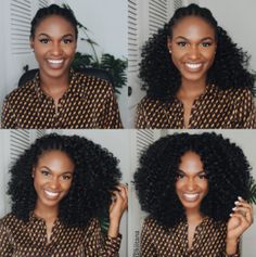 Nice crochet install @kiitana - Black Hair Information Black Hair Products, Curly Crochet Hair Styles, Protective Hairstyles For Natural Hair, Crochet Braid Styles, Texturizer On Natural Hair, Hairstyle Gallery, Hair Journey